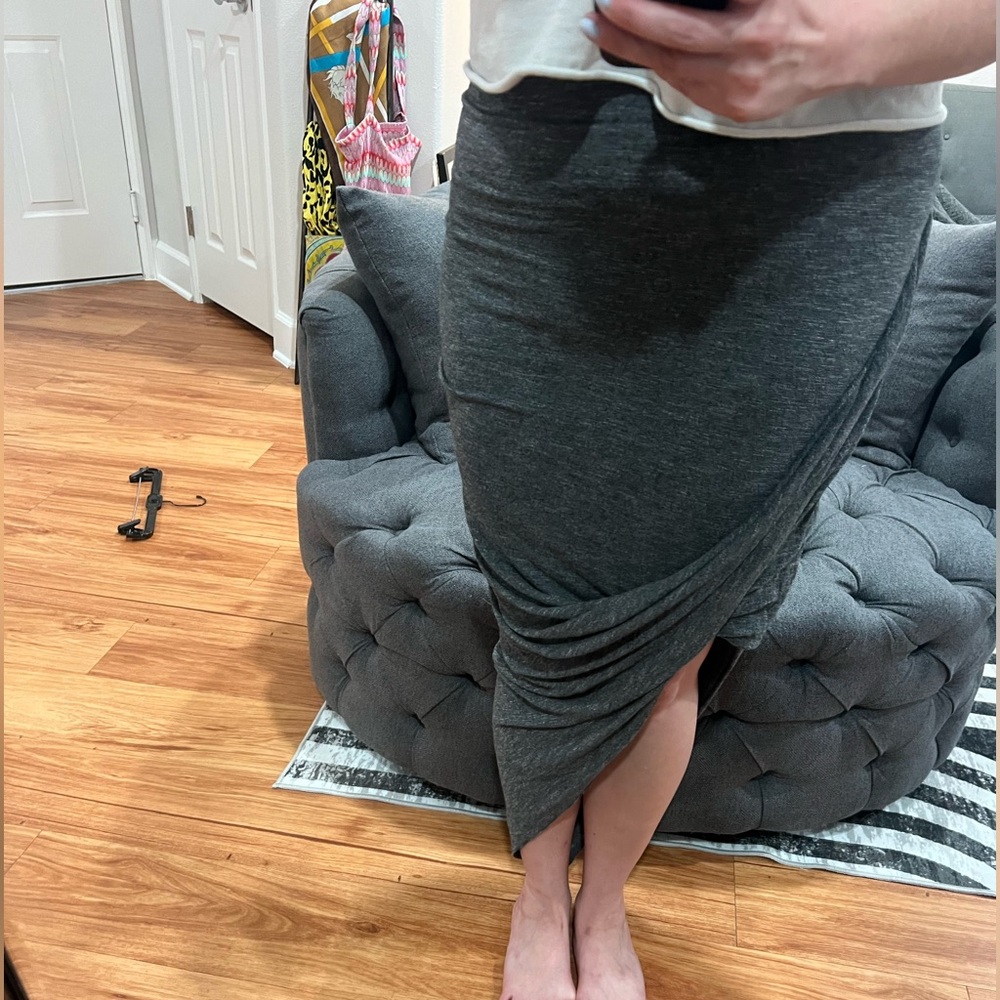 Dolan Cotton blend gray t-shirt dress